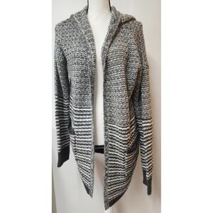 Bethany Mota Women's Long Sleeve Open Cardigan with Hood Medium